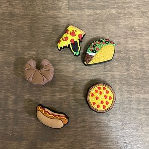 5 Food CROC charms